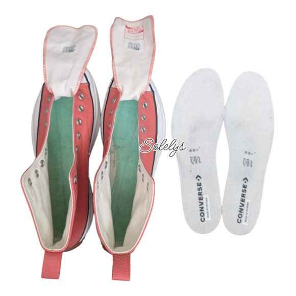 Converse Run Star Hike High Top Platform Terracotta Pink Gum Sneaker Mens 12 - Picture 10 of 10